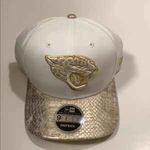 White/Gold Jacksonville Jaguars New era Snapback